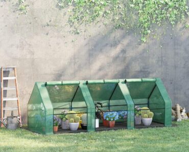 Outsunny 9′ x 3′ x 3′ Portable Mini Greenhouse – Only $28!