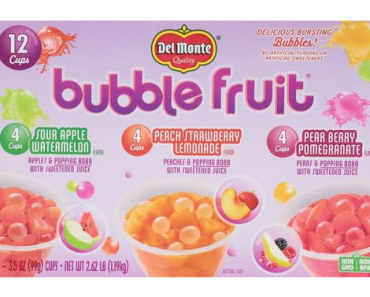 Del Monte Bubble Fruit Snacks, Variety Pack, 3.5 Oz – Just $5.58!