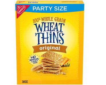 Wheat Thins Original Whole Grain Wheat Crackers, Party Size, 20 oz Box – Just $1.67!