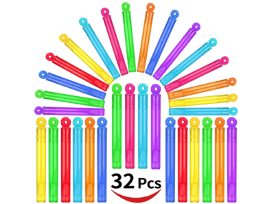 32-Piece 8 Colors Mini Bubble Wands Assortment – Just $8.93!