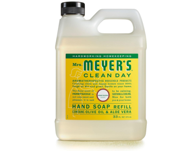 Mrs. Meyer’s Hand Soap Refill, 33 Ounce, Honeysuckle – Just $5.02!