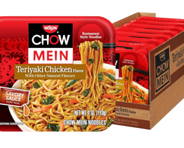 Nissin Chow Mein Teriyaki, Chicken, 4 Ounce – Pack of 8 – Just $7.00!