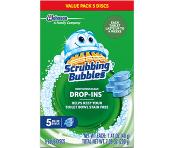 Scrubbing Bubbles Toilet Cleaner Drop Ins – 5 Count – Just $4.84!