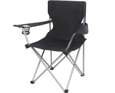 Ozark Trail Basic Quad Folding Camp Chair with Cup Holder – Just $8.98!