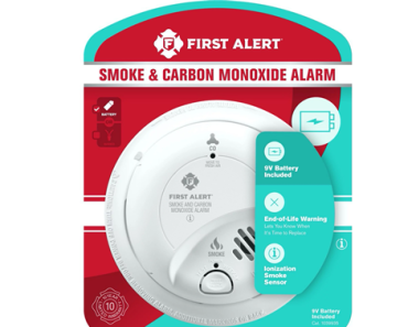 First Alert BRK SCO2B Smoke and Carbon Monoxide Detector with 9V Battery – Just $12.00!