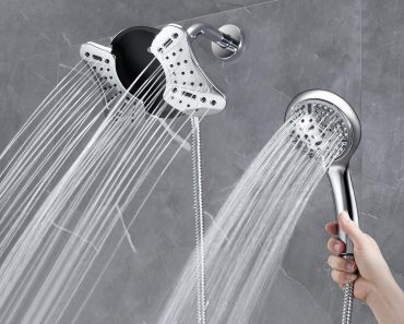 Rainfall Shower Head with Handheld Combo High Pressure Shower Head – Only $27.74! Prime Member Exclusive!