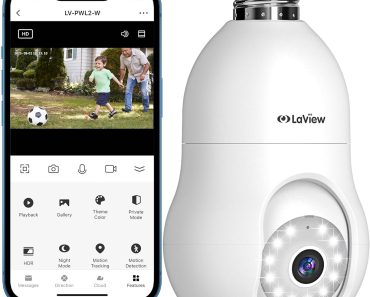 LaView 4MP Bulb Security Camera – Only $13.79! Prime Member Exclusive!