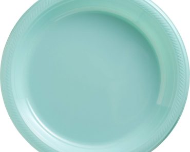 Robin’s Egg Blue Round Disposable Plastic Plates (Pack of 50) – Only $17.05!