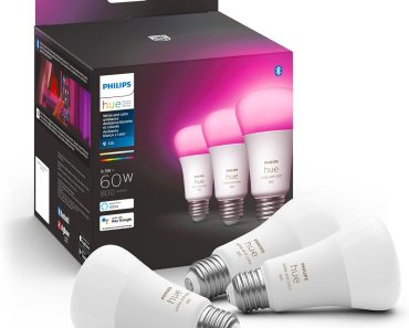 Philips Hue A19 LED Smart Light Bulb (Pack of 3) – Only $75.99! Prime Member Exclusive!