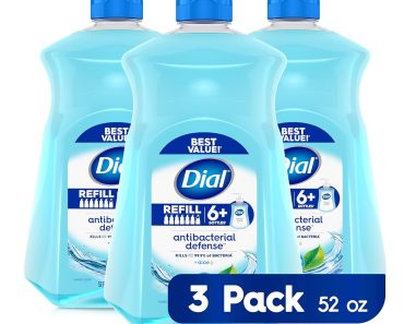 Dial Antibacterial Liquid Hand Soap Refill (Pack of 3) – Only $15.27!