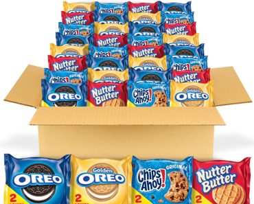 OREO Original, OREO Golden, CHIPS AHOY! & Nutter Butter Cookie Snacks Variety Pack, 56 Count – Only $15.81!
