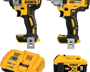 DEWALT 20V MAX Impact Wrench, Cordless 2-Tool Combo Kit – Only $299!