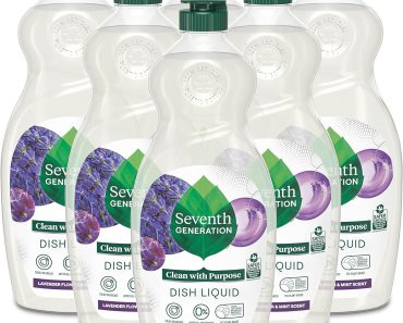 Seventh Generation Dish Soap Liquid Lavender Flower & Mint Scent (Pack of 6) – Only $19.81!