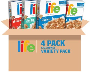 Quaker Life Breakfast Cereal, 13 Ounce (Pack of 4) – Only $7.69!