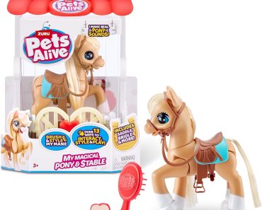 Pets Alive My Magical Pony and Stable Battery Powered Interactive Robotic Toy Playset – Only $10.40!