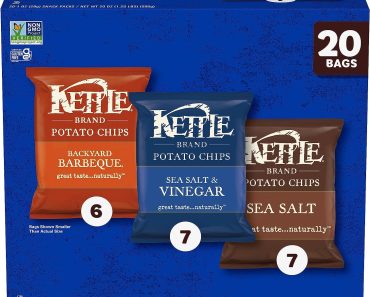 Kettle Brand Potato Chips Variety Pack, 20 Count – Only $7.99!