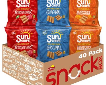 SunChips Multigrain Snacks, Variety Pack, 1 Ounce (Pack of 40) – Only $14.92!