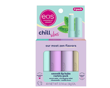 eos Chill Vibes Lip Balm Variety Pack – 4-Pack – Just $4.28!