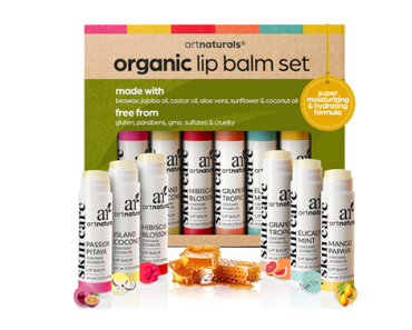 ArtNaturals Organic Beeswax Lip Balm Gift Set – Just $7.16!