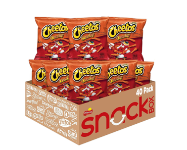 Cheetos Crunchy Cheese Flavored Snacks, 1 Ounce (Pack of 40) – Just $12.90!