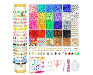 Clay Beads Bracelet Making Kit with 5000Pcs – Just $6.29!