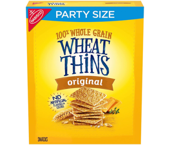 Wheat Thins Original Whole Grain Wheat Crackers, Party Size, 20 oz Box – Just $2.92!
