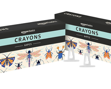 Amazon Basics Crayons with Sharpener, 2 Packs of 64 – Just $5.96!