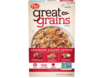 Post Great Grains Cranberry Almond Crunch Cereal – Just $2.65!