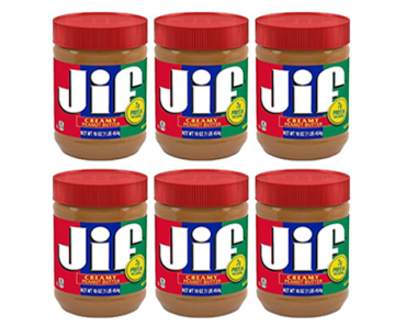 Jif Creamy Peanut Butter, 16 Ounces – Pack of 6 – Just $11.23!