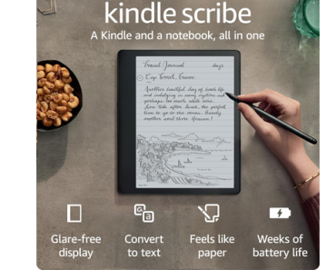 Amazon Kindle Scribe (16 GB) – 10.2” 300 ppi Paperwhite Display, a Kindle and a Notebook All in One – Just $234.99!Prime Day 2024 Deals!