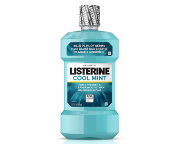 Listerine Zero Alcohol Cool Mint Antiseptic Mouthwash – 1 Liter – Just $4.94!
