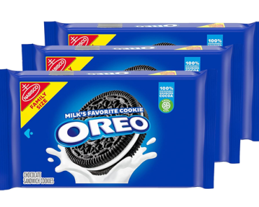 OREO Chocolate Sandwich Cookies, Family Size, 3 Packs – Just $7.32!