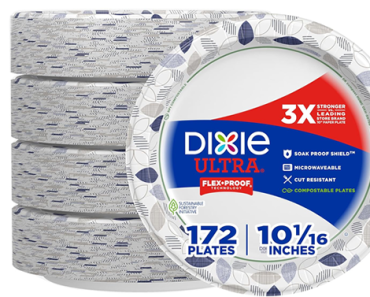 Dixie Ultra, Large Paper Plates, 10 Inch, 172 Count – Just $21.02! Prime Day 2024 Deals!