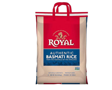 Authentic Royal Long Grain Indian White Basmati Rice – 15 lbs – Just $14.28!