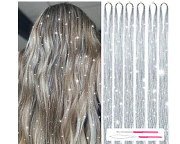 Hair Tinsel Kit With Tools – 47Inch, 1200 Strands, Glitter Tinsel Hair Extensions – Just $5.03! Prime Day 2024 Deals!