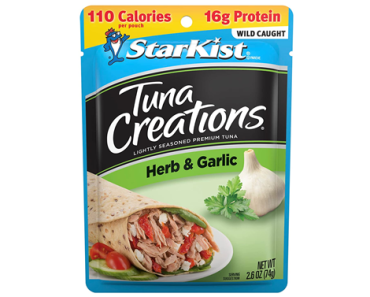 StarKist Tuna Creations Herb & Garlic, 2.6 oz pouch – Pack of 12 – Just $8.51!