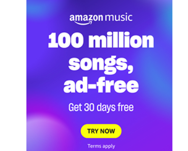 Try Amazon Music Free for 5 Months!