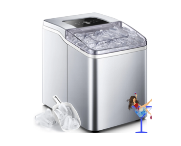 Countertop Ice Maker – 2 Ice Sizes, 30 lbs Bullet Ice in 24H, Self-Clean, 9 Cubes in 5 Mins – Just $89.99! Walmart+ Week – EARLY ACCESS for WM+ MEMBERS!