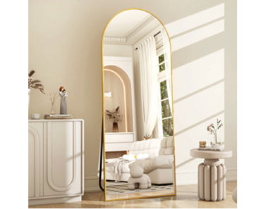 64″x 21″ Arched Standing Full Length Mirror – Just $49.99!