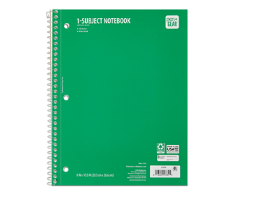 Pen+Gear 1-Subject Notebook, Wide Ruled, 70 Sheets – Just $.45!