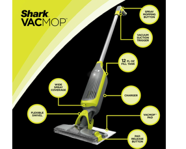 Shark VACMOP Cordless Hard Floor Vacuum Mop with (2)Disposable VACMOP Pads – Just $43.89! Walmart Deals End Tonight!