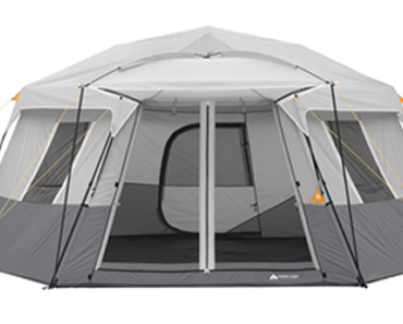 Ozark Trail 17′ x 15′ Person Instant Hexagon Cabin Tent, Sleeps 11 – Just $139.00!