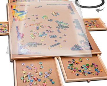 PLAYVIBE Rotating Jigsaw Puzzle Board – Only $47.99!