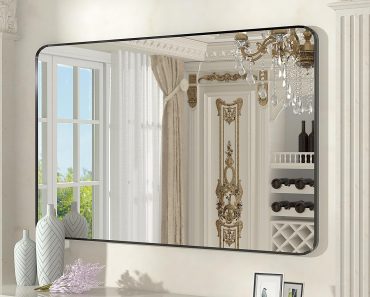 Black Metal Framed Mirror – Only $44.56!