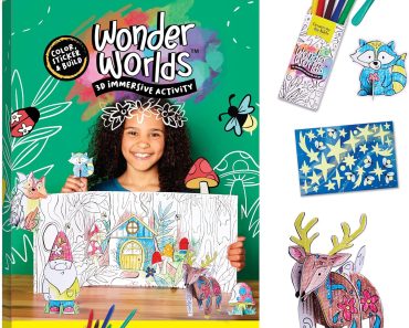 Creativity for Kids Wonder Worlds 3D Coloring Craft Kit – Only $6!