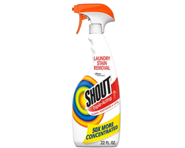 Shout Active Enzyme Laundry Stain Remover Spray – Prewash Spray 22oz – Just $1.97!