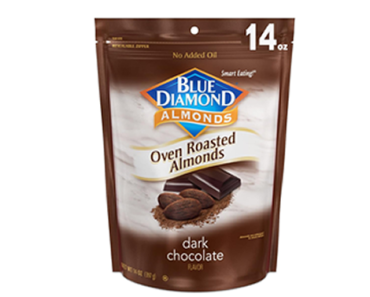 Blue Diamond Almonds Oven Roasted Dark Chocolate Flavored, 14 Oz Resealable Bag – Just $4.19!