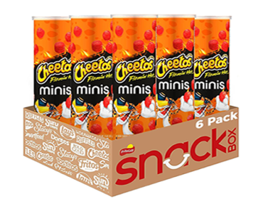 Cheetos Minis Canisters, Flamin’ Hot, Pack of 6 – Just $8.40!