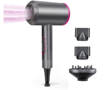 1800W Professional Hair Dryer with Diffuser Ionic Conditioning – Just $26.99!