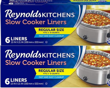 Reynolds Kitchens Slow Cooker Liners – 6 Count – Pack of 2 – Just $5.22!